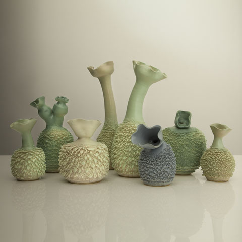 New Haas Brothers Accretion Vases featuring Changium Glaze