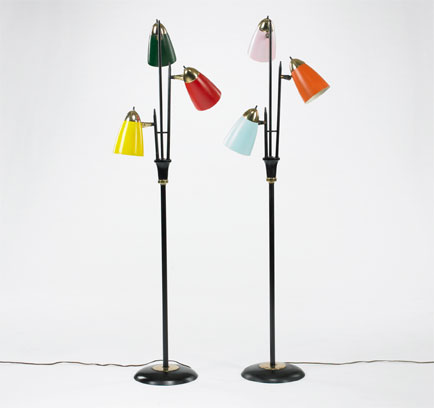 Lot # 192 Italian Floor lamps - Wright Mass Modern Auction