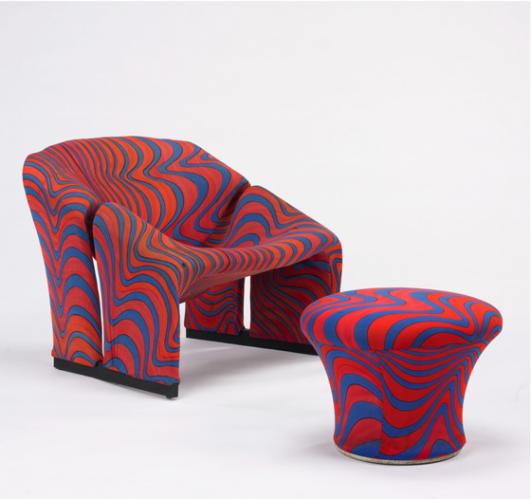 Lot # 785 - 598 Lounge Chair and Ottoman - Wright Auction