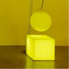 Angela Bulloch Plastic Sphere Cube Triangle - Yellow 2010