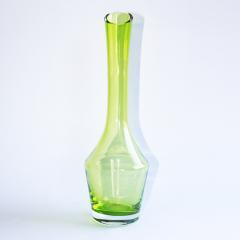 Green Glass Vase by Christian Tortu 