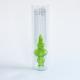 Clear Glass Vase with Green Inner by Christian Tortu