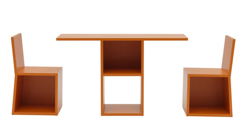 'Trick' as table and chairs