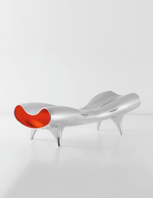 'Orgone Stretch Lounge' by Marc Newson' Estimate £150,000 - 200,000