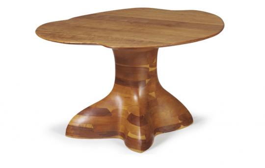  A Laminated Cherry Low Table by WENDELL CASTLE 
