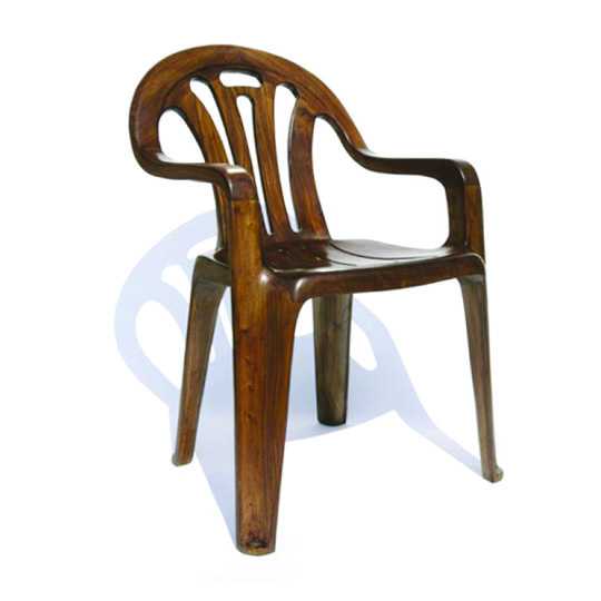 'Plastic Chair In Wood' by Maarten Baas, 2008. Carved camphor wood with varnish