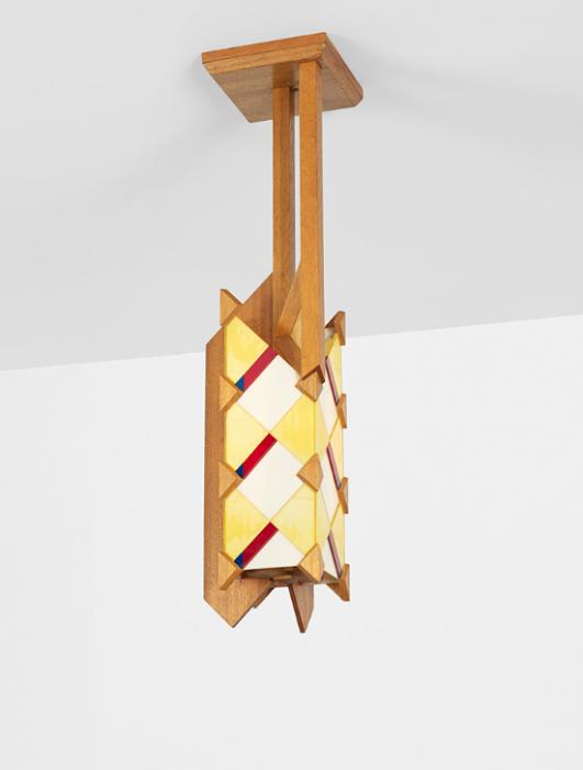 FRANK LLOYD WRIGHT Important chandelier from the Adelman House, Phoenix estimate: $30,000–50,000
