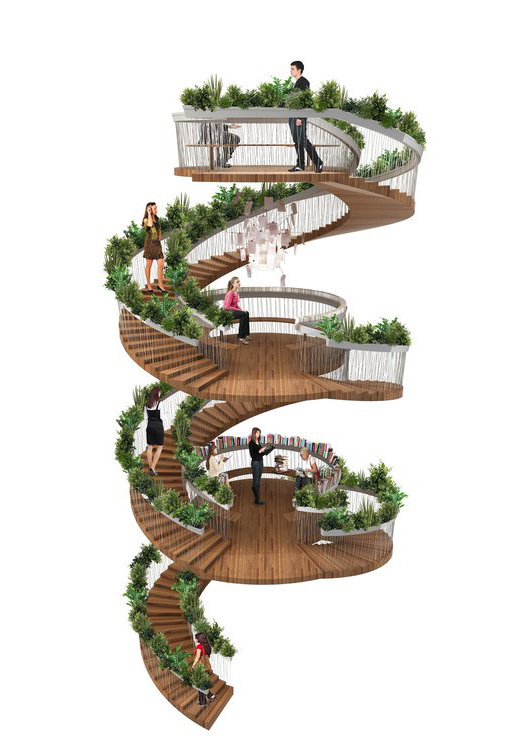 Paul Cockedge's living staircase