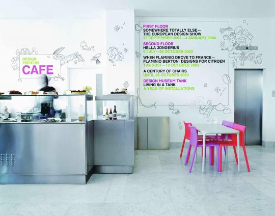 Design Museum cafe graphics (2003) - Graphic Thought Facility