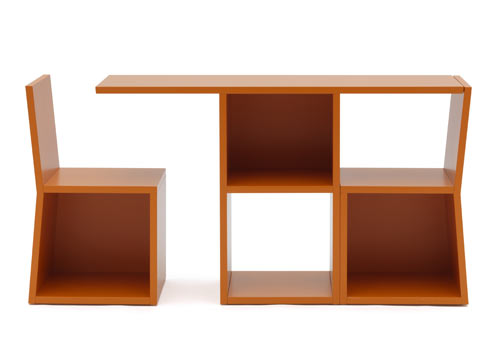 'Trick' as desk and chair