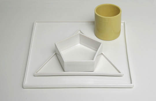 Shapes Dinner set by Daniel & Emma