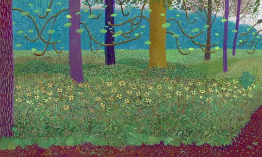 'Under the Trees' by David Hockney 