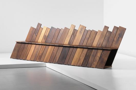 MARTINO GAMPER Unique 'Infinity' bench, for 'Bench Years', commissioned by the London Design Festival, 2012 [Estimate £7,000 - 9,000 ]