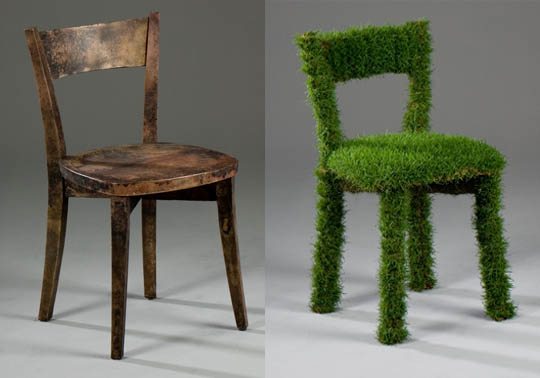 Bronze and Grass from Material Series by Jennifer Anderson