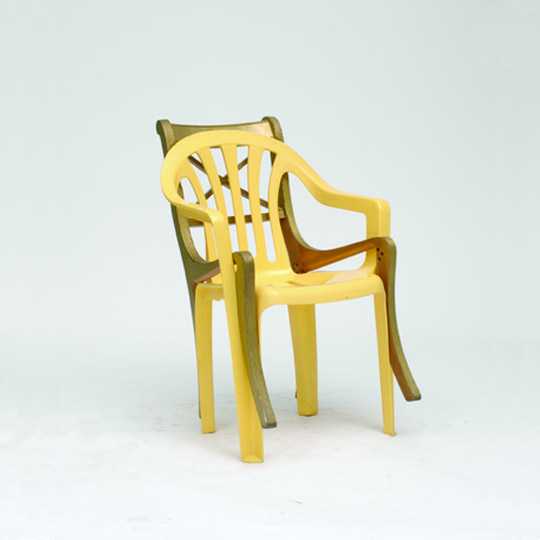 'TwoSome' by Martino Gamper, as part of the A 100 Chairs in 100 Days Exhibition, 2007
