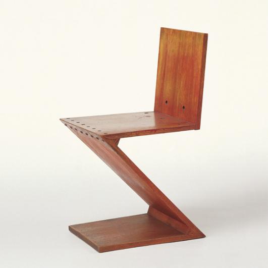 Zig-Zag Chair, Gerrit Rietveld, c. 1932 © VG Bild-Kunst, Bonn 2012, Photo: Thomas Dix