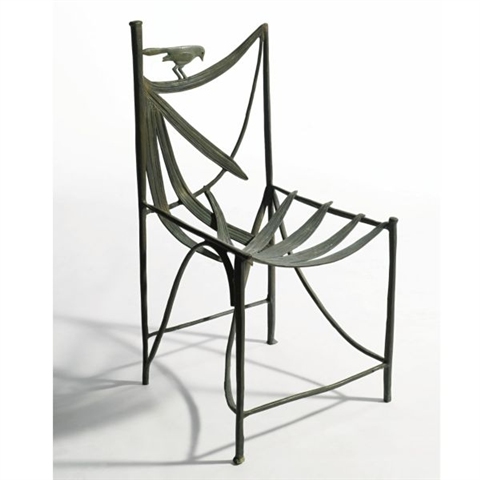 Chair from the Lila Acheson Wallace garden, Claude Lalanne, 1987, estimated at $20,000 - 30,000, sold for $43,750