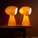 Italian Mushroom Table Lamps, pair - Mass Modern Design Auction - Wright