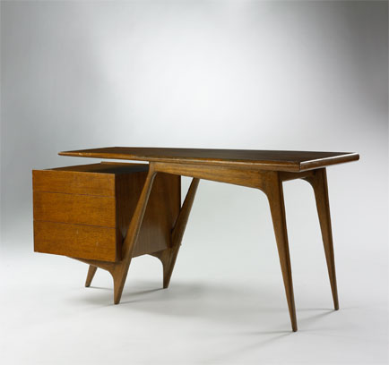 Lot# 542 Desk in the manner of Ico Parisi - Wright Mass Modern Auction