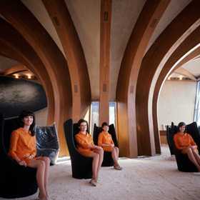 The interior of the Australian Pavilion at Expo 67 in Montreal, 1967, designed by Robin Boyd.