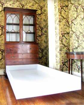 Carl Clerkin’s overextended bottom drawer in Sir John Soane's Upstairs Drawing Room.