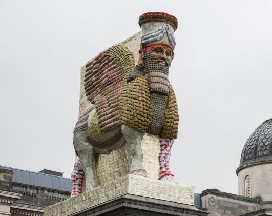Mayor of London unveils new work by Michael Rakowitz on fourth plinth