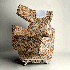 Ohrensessel, Wing Chair by Hannes Grebin