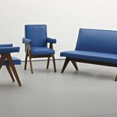 Pair of 'Senate' chairs, 1952-56 by Pierre Jeanneret