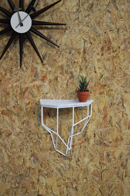 Marble and Steel Geometric Shelves by Maragno Design