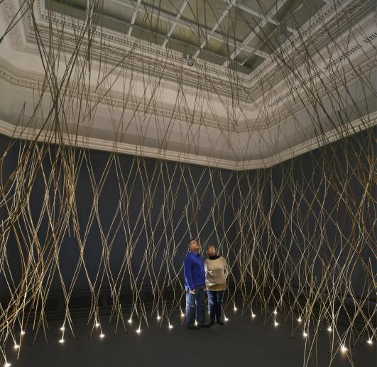 nstallation by Kengo Kuma.  Photo (c) Royal Academy of Arts, London, 2014. Photography: James Harris. 