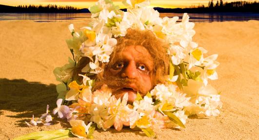 Nathaniel Mellors and Erkka Nissinen, Work in Progress from The Aalto Natives (2017), HD Video Still, Courtesy of the artists an