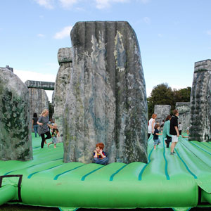 An Inflatable Stonehenge on Tour, Sacrilege by Jeremy Deller