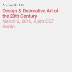 Design & Decorative Art of the 20th Century at Auctionata