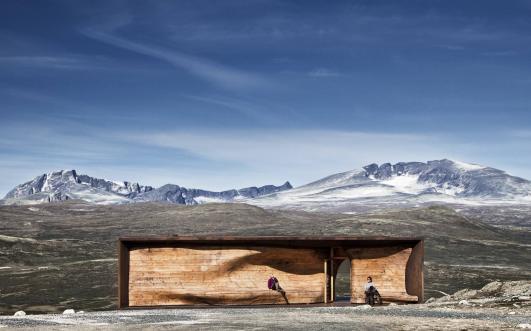 Tverrfjellhytta, Norwegian Wild Reindeer Pavilion by Snohetta