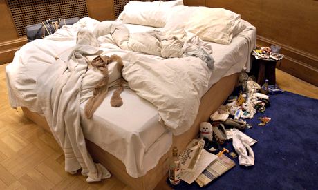 My Bed, by Tracey Emin, sparked wide debate as part of the Turner Prize exhibition in 1999. Photograph: Nils Jorgensen/Rex Featu