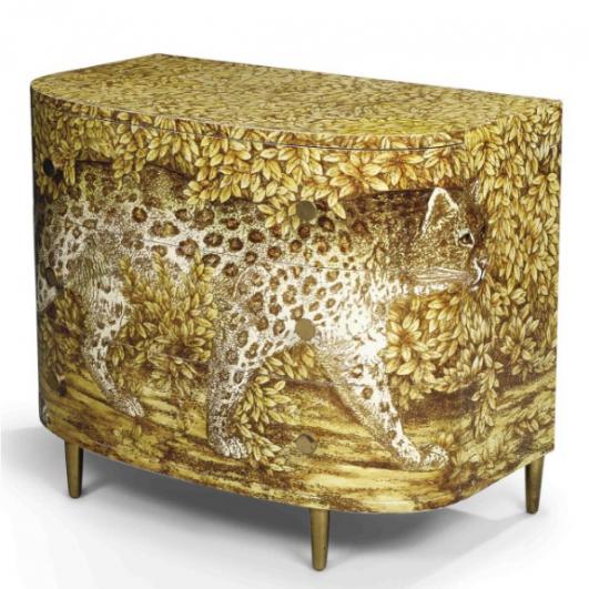 Leopard Chest of Drawers by Piero Fornasetti