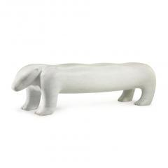 Marble 'Polar Bear' Bench by Judie Kensley Mckie