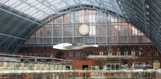 "Thought of Train of Thought" by Ron Arad at Saint Pancras International