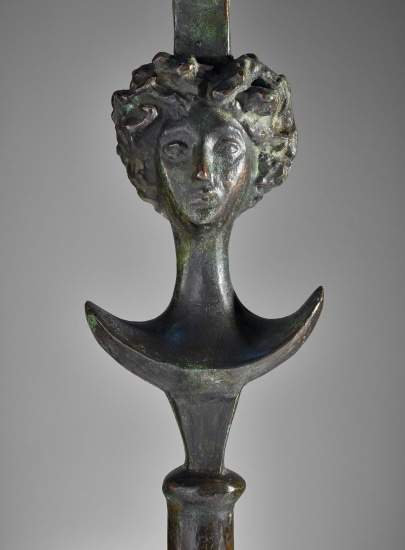 Alberto Giacometti - Tête de femme table lamp detail, designed 1934, cast later