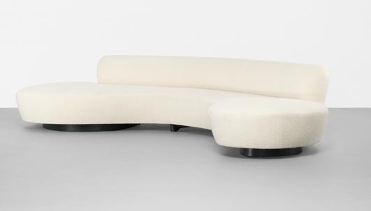 VLADIMIR KAGAN Serpentine sofa estimate: $10,000–15,000