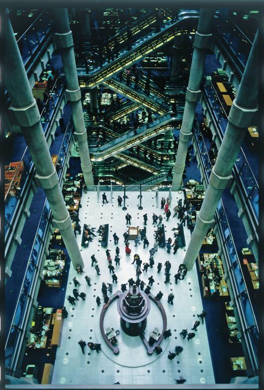 Lloyds of London, Atrium by Richard Rogers