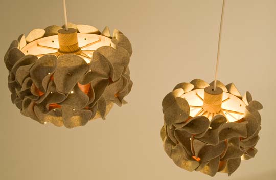 Porcini canopy lamps by Memaké