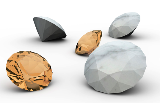 Table Sculpture set by Arik Levy – Swarovski Crystal Palace 2009