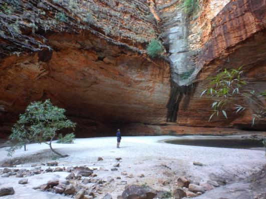 Contemplative pool, Cathedral Gorge, Purnululu National Park, WA. Photo: Andy Wong