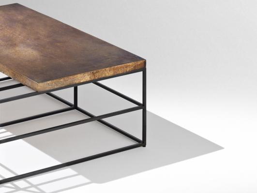 CAGES - coffee table (detail) - Nucleo_Piergiorgio Robino + Gabriele Bagnoli - polished and patinated bronze, iron -  2013   