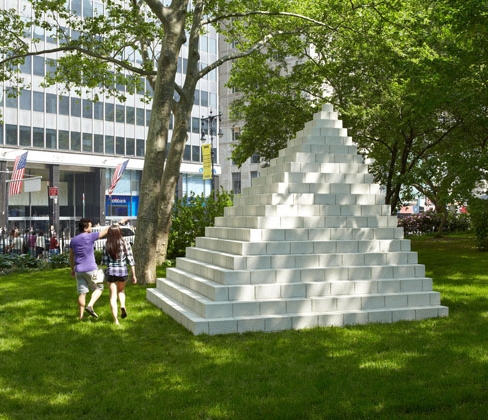 Pyramid by Sol Lewitt