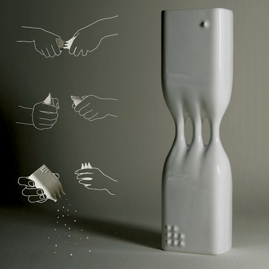 Fragile Salt and Pepper Shaker by Studio Kahn