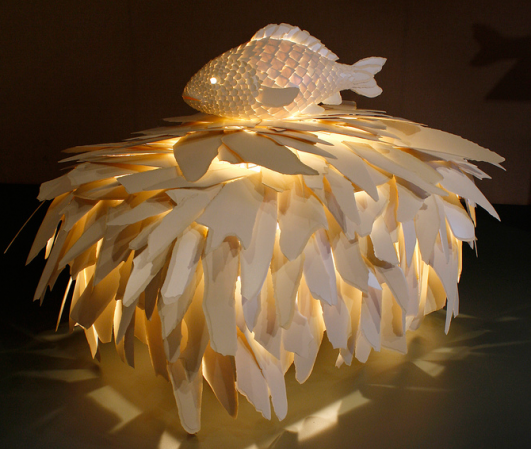 Frank Gehry's "Fish Lamps" 