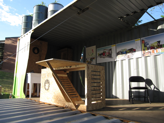 Shipping container as emercency housing by SEED