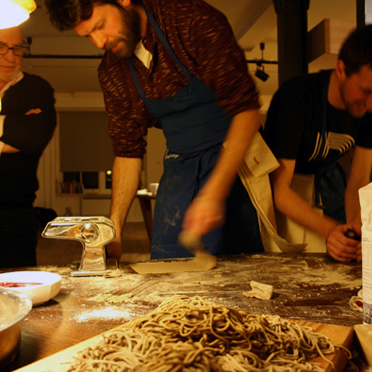 Total Trattoria at The Aram Gallery - Dinner Event - Images courtesy of: © Shira Klasmer © Adrien Bugari and © Barbara Gamper